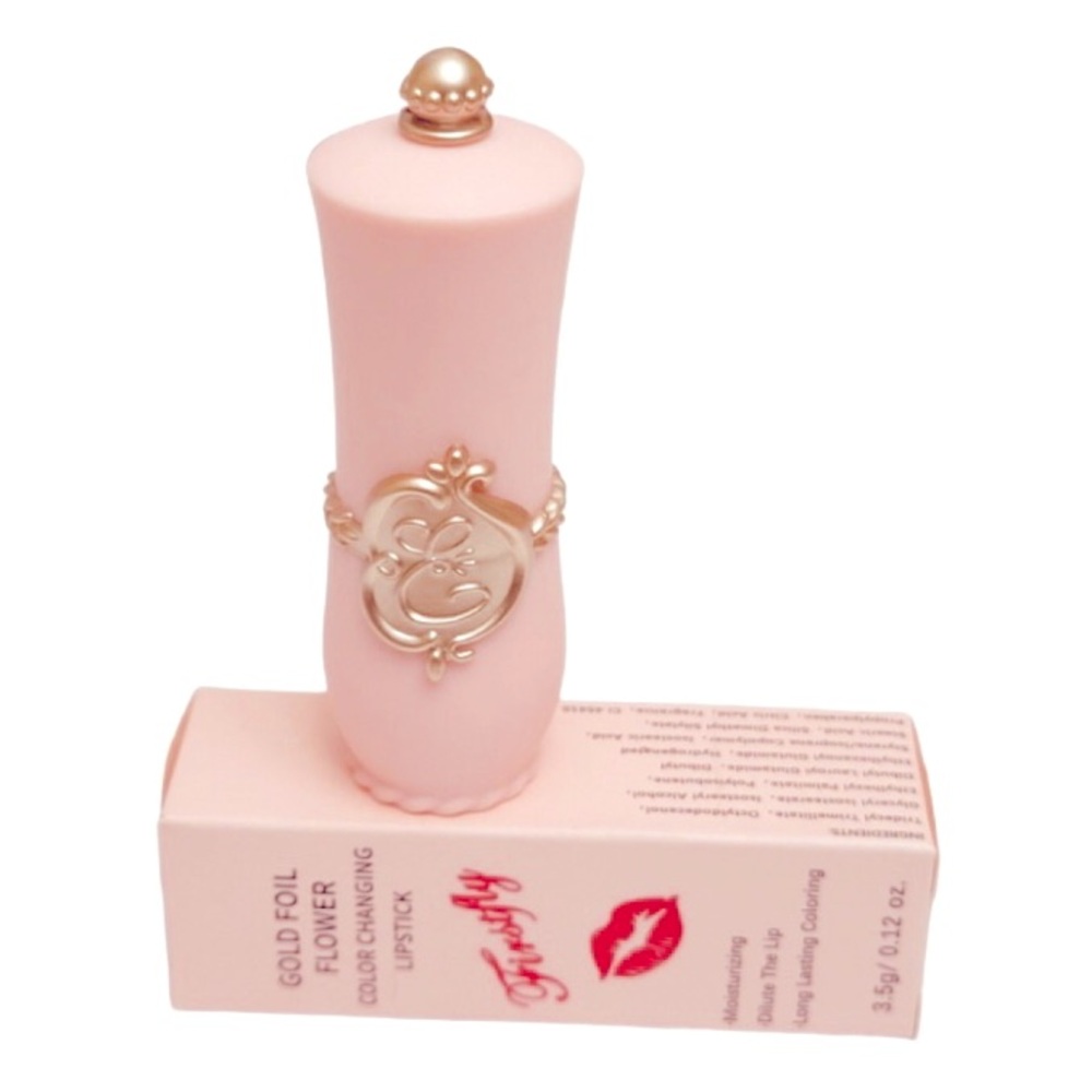 04 | Gold Foil Flower Color Changing Lipstick | Firstfly | New In Box